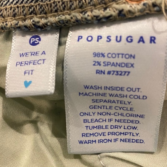 NWT POPSUGAR Kick Flare Jeans w/ Raw Bottom Hem - Picture 8 of 16